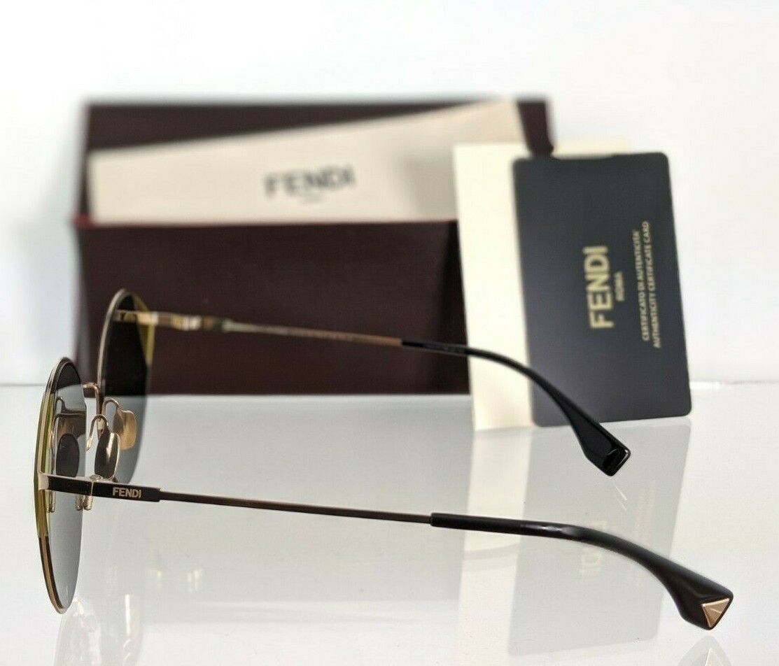 Brand New Authentic Fendi FF 0341/S Sunglasses 2F7IR Gold Frame 60mm