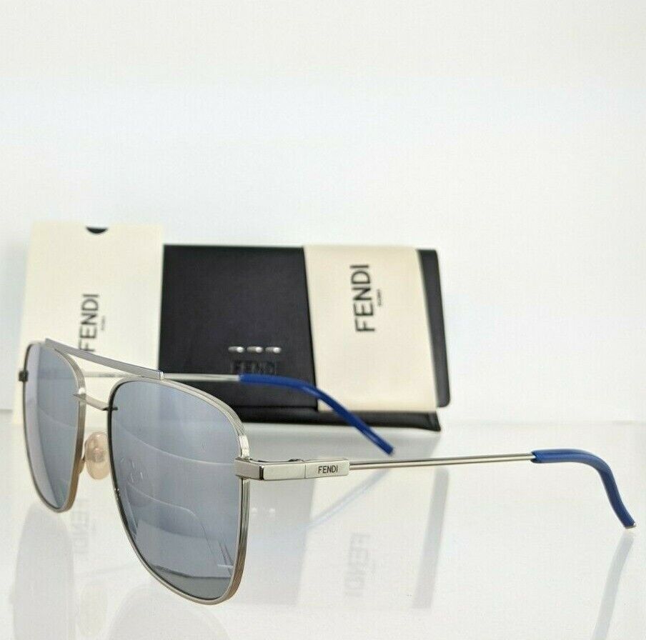 Brand New Authentic Fendi FF M0008/S Sunglasses 010T4 Silver Frame 0008