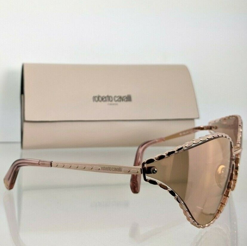 Brand New Authentic Roberto Cavalli Sunglasses RC 1124 33G Rose Gold 71mm Frame