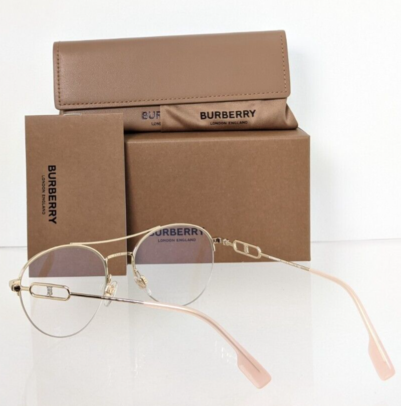 Brand New Authentic Burberry Eyeglasses BE 1354 1321 Gold 53mm Frame 1354