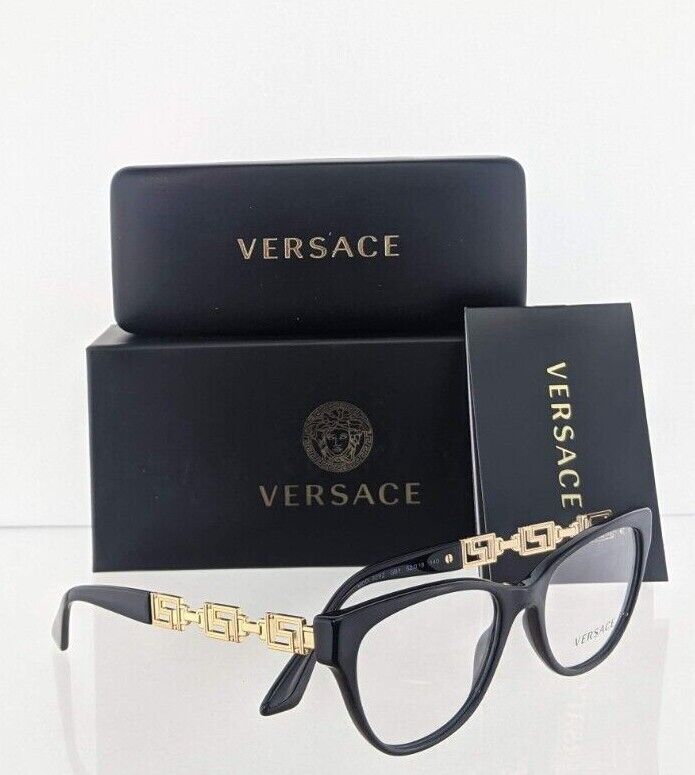 Brand New Authentic Versace Eyeglasses MOD. 3292 52mm Black GB1 3292 Frame