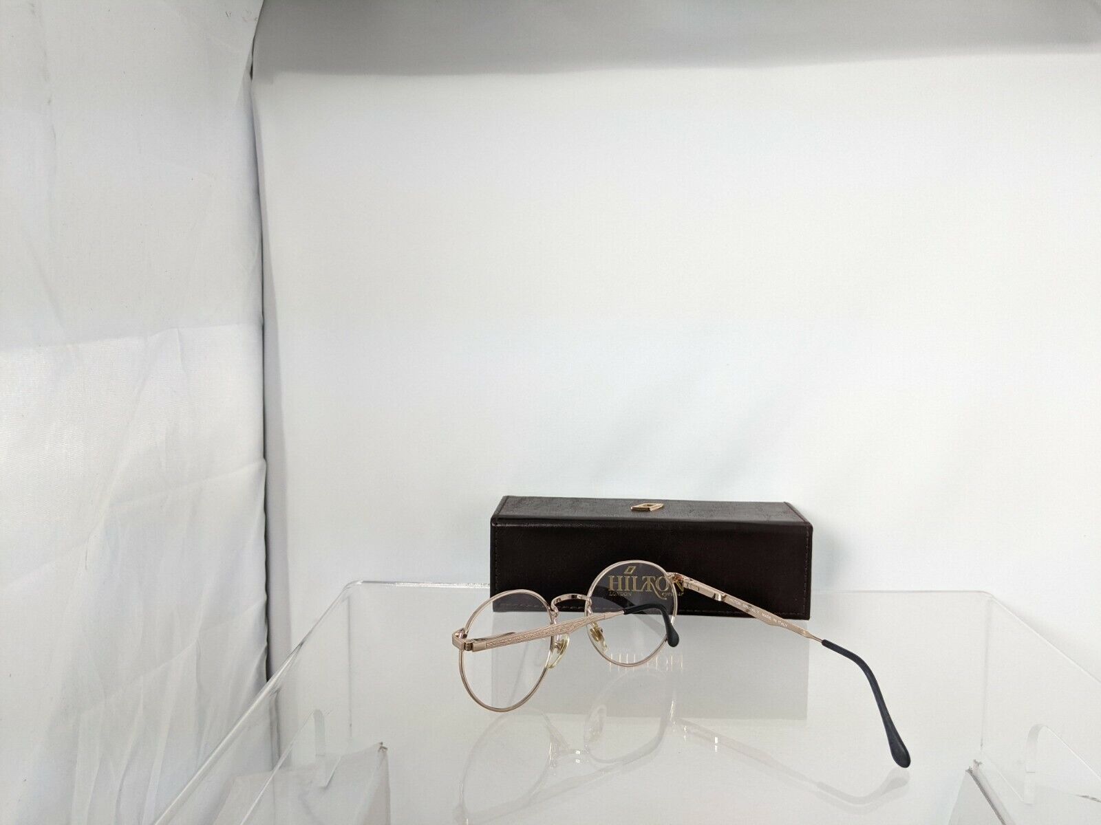 Brand New Authentic HILTON LONDON Eyeglasses SPECIAL 7 Col 2 51mm Gold Frame