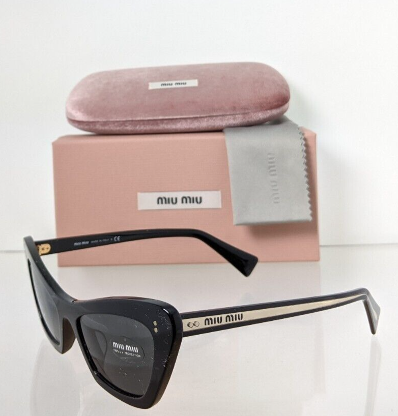 Brand New Authentic MIU MIU SMU 03X-A 1AB 5S0 Sunglasses Black SMU 03X Frame