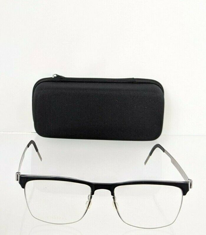 Brand New Authentic LINDBERG Eyeglasses 9815 Black & Silver P10 9815 50mm