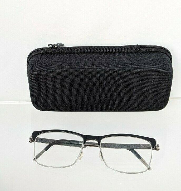 Brand New Authentic LINDBERG Eyeglasses 9815 Black & Silver P10 9815 50mm