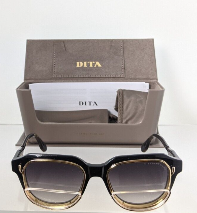 New Authentic Dita Sunglasses VARKATOP DTS 707-A-01 Black Gold Frame Limited Edi