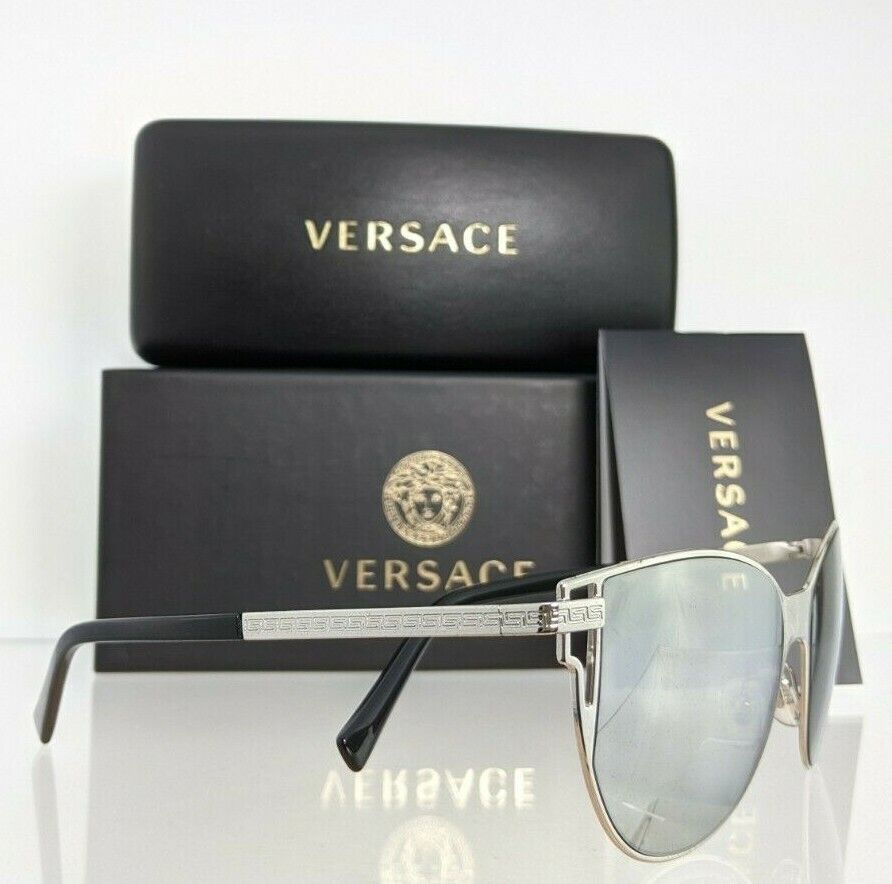 Brand New Authentic Versace Sunglasses Mod. 2211 1000/6G VE2211 56mm Frame