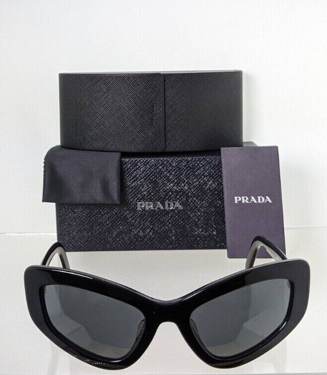 Brand New Authentic Prada Sunglasses SPR 11V-F Sunglasses 1AB - 5S0 Dark Black