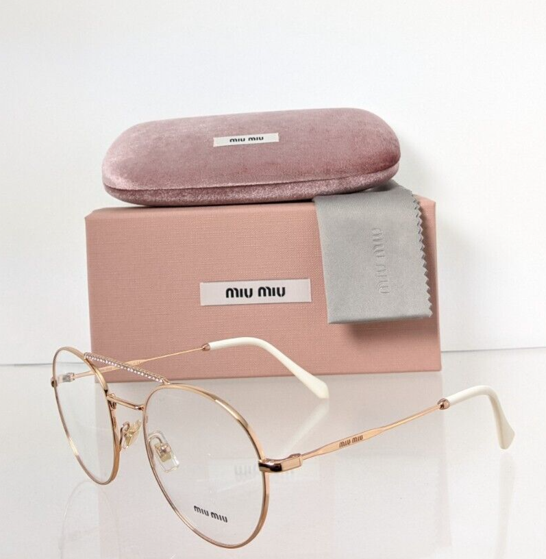 Brand New Authentic Miu Miu Eyeglasses VMU 51R SVF - 1O1 Rose Gold 52mm Frame