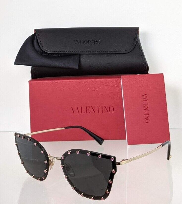 Brand New Authentic Valentino Sunglasses VA 2028 3003/87 59mm Gold Frame