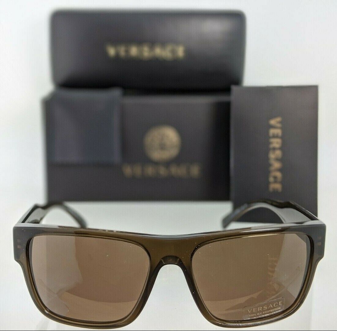 Brand New Authentic Versace Sunglasses Mod. 4379 200/73 56mm Brown Frame