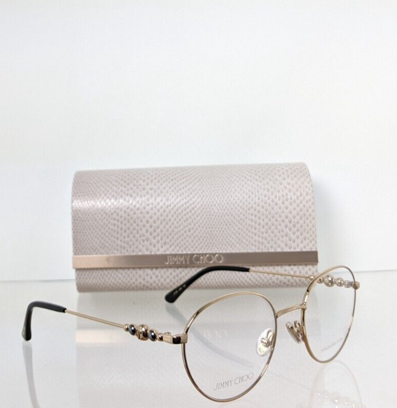 Brand New Authentic Jimmy Choo Eyeglasses JC338 2M2 Gold 338 Frame