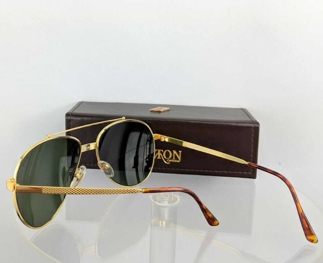 Brand New Authentic HILTON LONDON Sunglasses CLUB 8 C 2 54mm 24KT Gold Frame