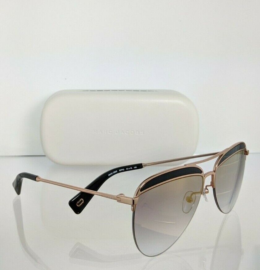 Brand New Authentic Marc Jacobs Sunglasses 268/S 807FQ Black Gold 268 Frame