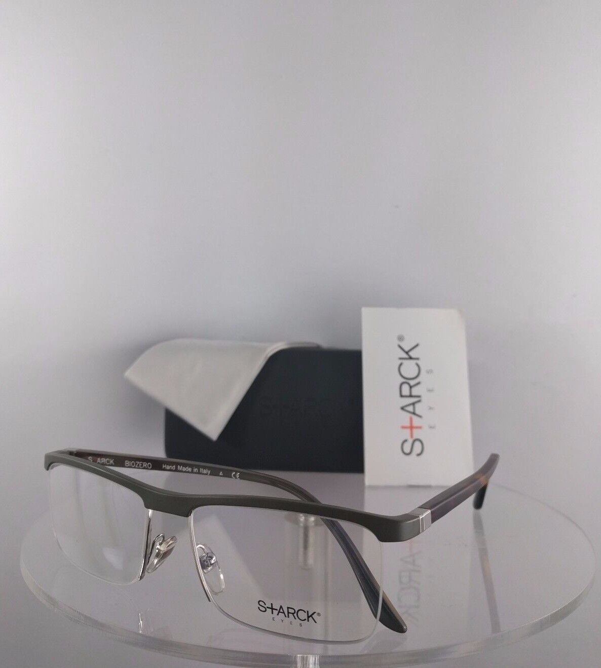 New Authentic STARCK EYES SH 3013 0005 Eyeglasses Hand made Frame 52mm