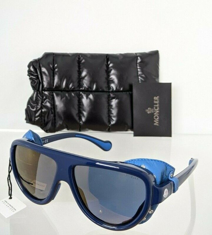 Brand New Authentic Moncler Sunglasses MR MONCLER ML 0089 90D Blue 57mm