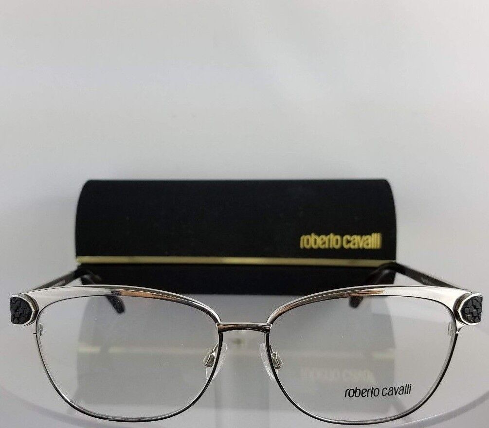 Brand New Authentic Roberto Cavalli Eyeglasses Rigel 945 016 55Mm Silver Frame