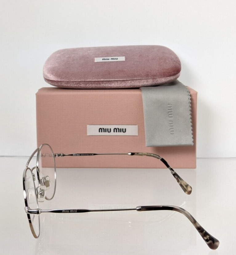 Brand New Authentic Miu Miu Eyeglasses VMU 51R 1BC - 1O1 Silver 52mm Frame