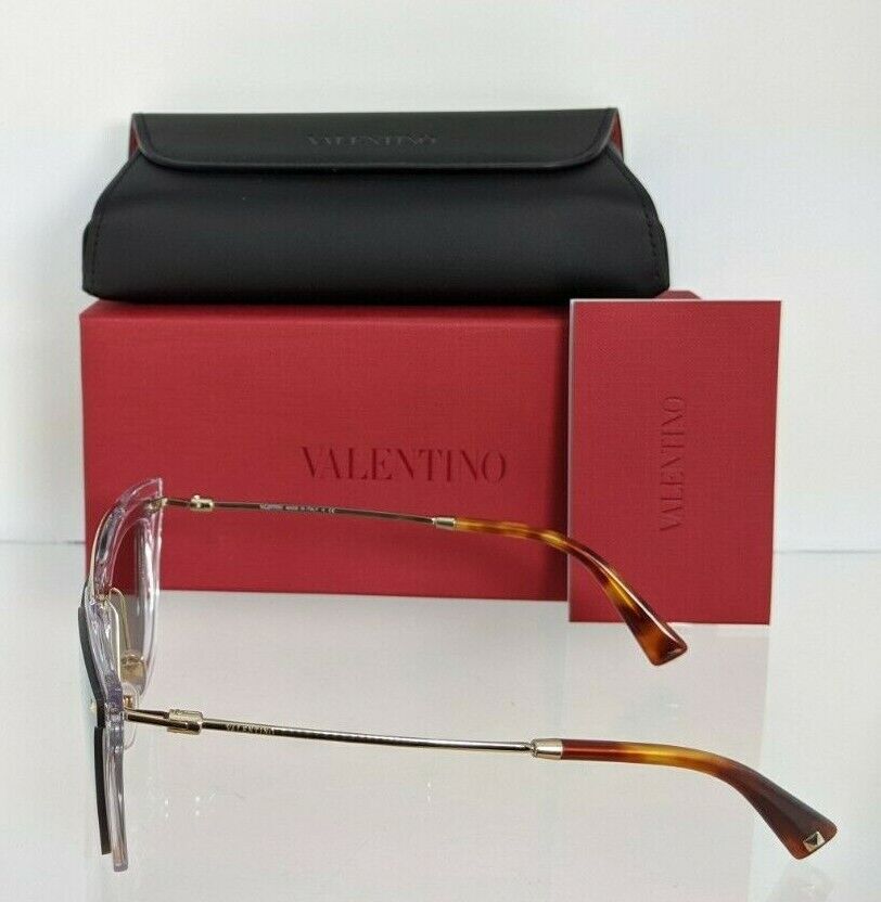 Brand New Authentic Valentino Sunglasses VA 4008 5024/5A Gold Clear Frame