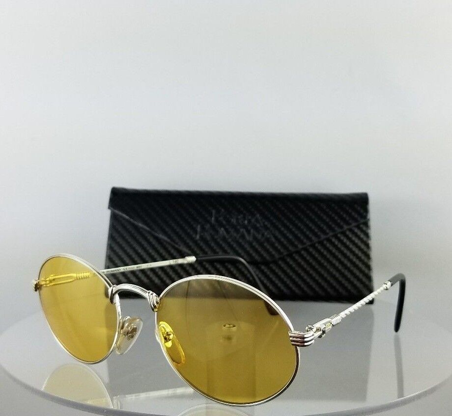 Brand New Authentic Porta Romana Mod. 693 Gold Sunglasses Metal Yellow Lenses