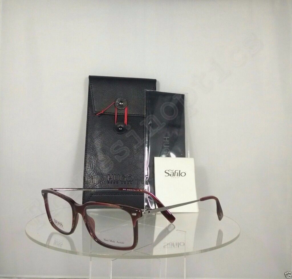 Brand New Authentic Hugo Boss 0548 Eyeglasses E87 Dark Havana Ruthenium BO0548