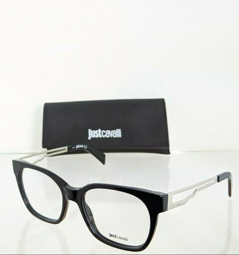 Brand New Authentic Just Cavalli Eyeglasses JC 0801 001 Black Frame JC801