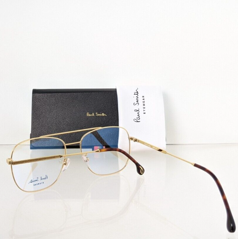 Brand New Authentic Paul Smith Eyeglasses PSOP007 V1 C: 02 Gold Gold Frame