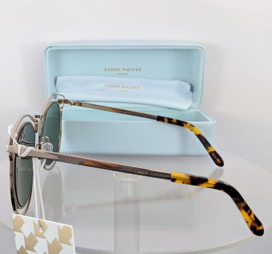 Brand New Authentic Karen Walker Sunglasses Simone Gold Frame