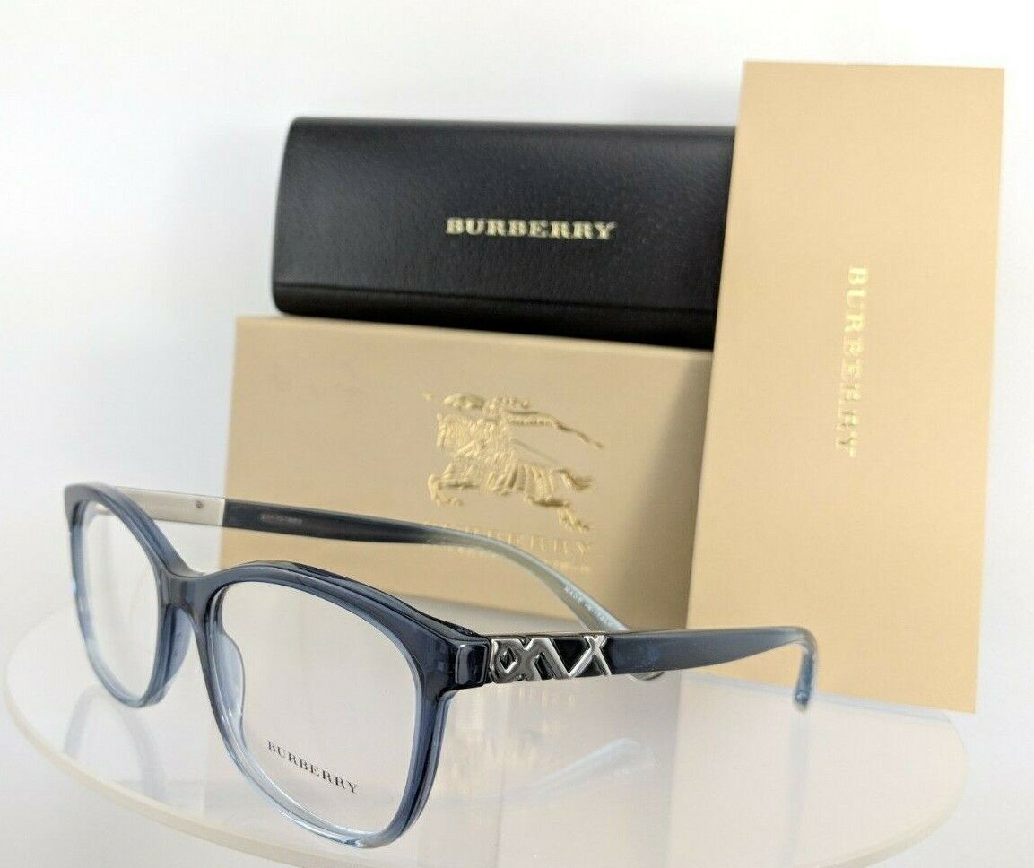 Brand New Authentic Burberry BE 2242 Eyeglasses 2242 2599 Blue Clear 53mm Frame