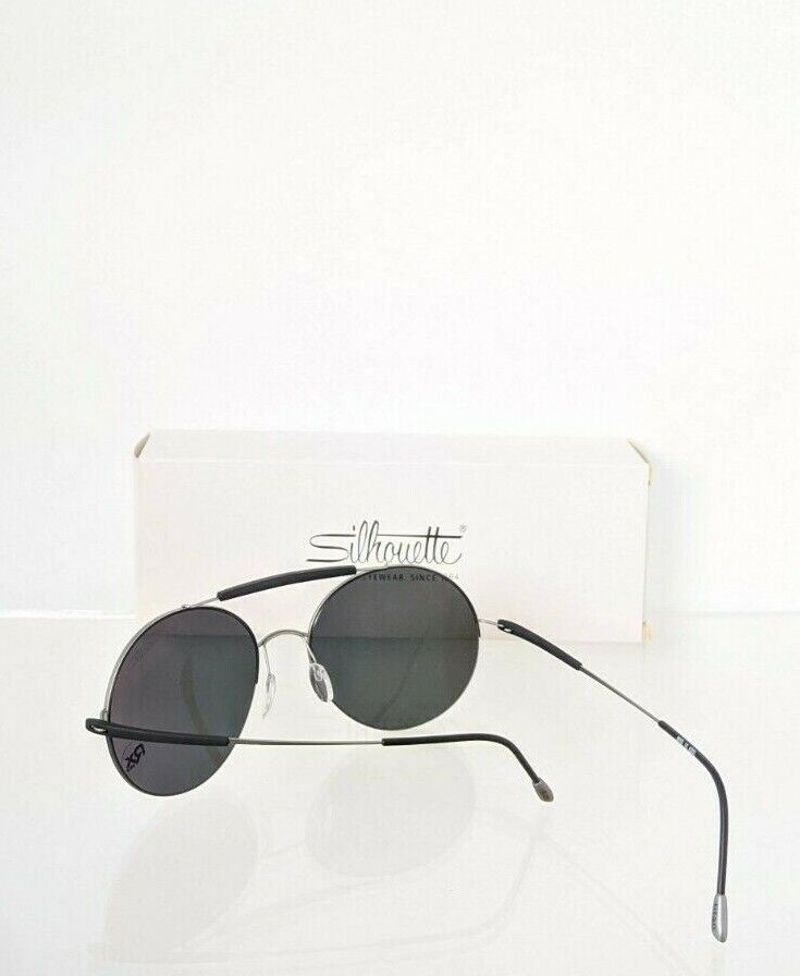 Brand New Authentic Silhouette Sunglasses 8659 10 6203 Grey / Black Frame