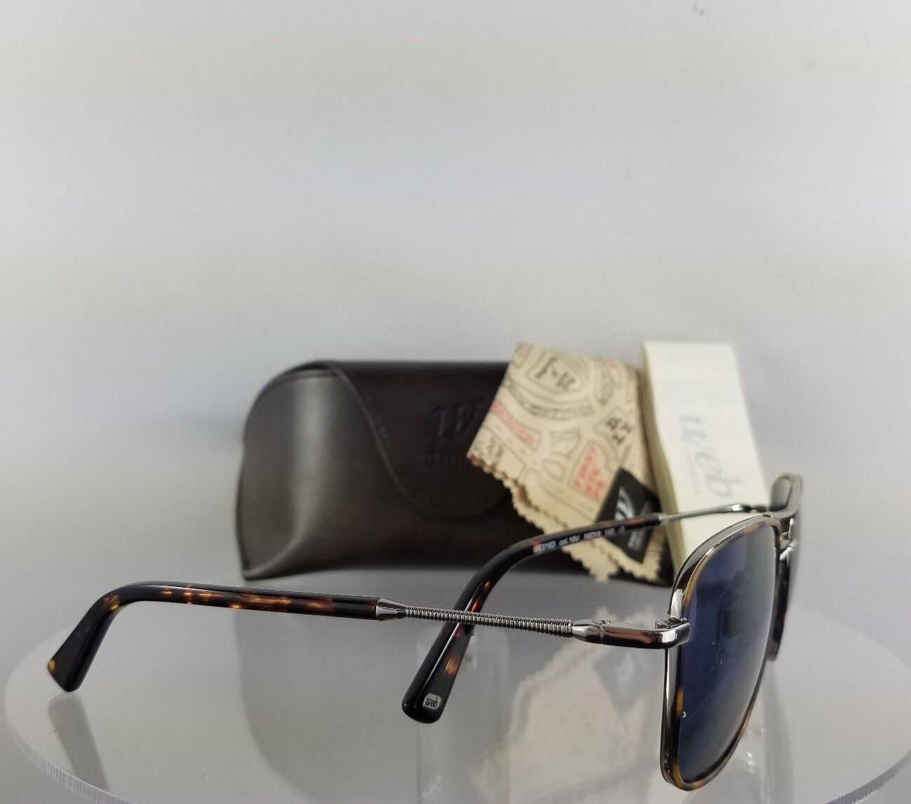 Brand New Authentic Web Sunglasses WE 0163 Col. 16V Tortoise/Silver 56mm Frame