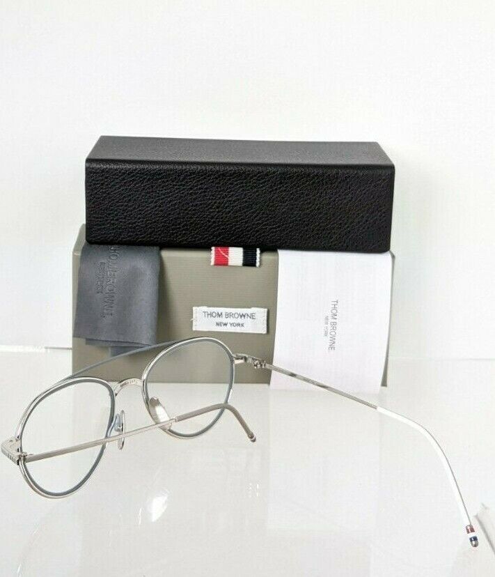Brand New Authentic Thom Browne Eyeglasses TBX109-C-GLD-NVY TB109 53mm Frame
