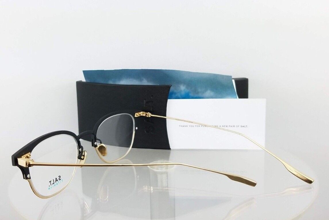 Brand New Authentic Salt Eyeglasses Chrissie Bs/Hg Gold 48Mm Titanium Frame