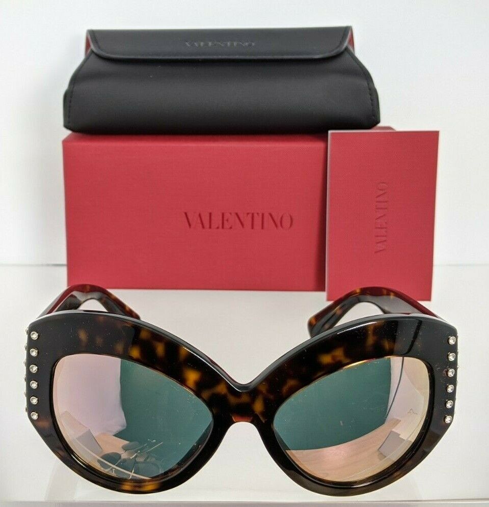 Brand New Authentic Valentino Sunglasses VA 4055 5002/4Z 55mm Tortoise Frame