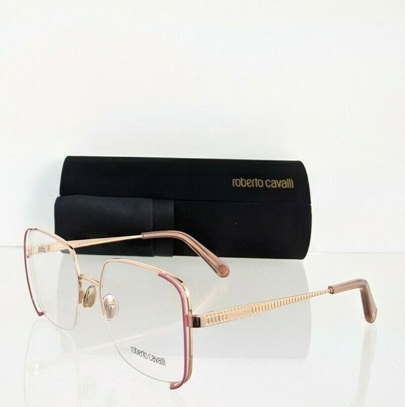 Brand New Authentic Roberto Cavalli Eyeglasses 5085 033 53mm Pink & Gold Frame