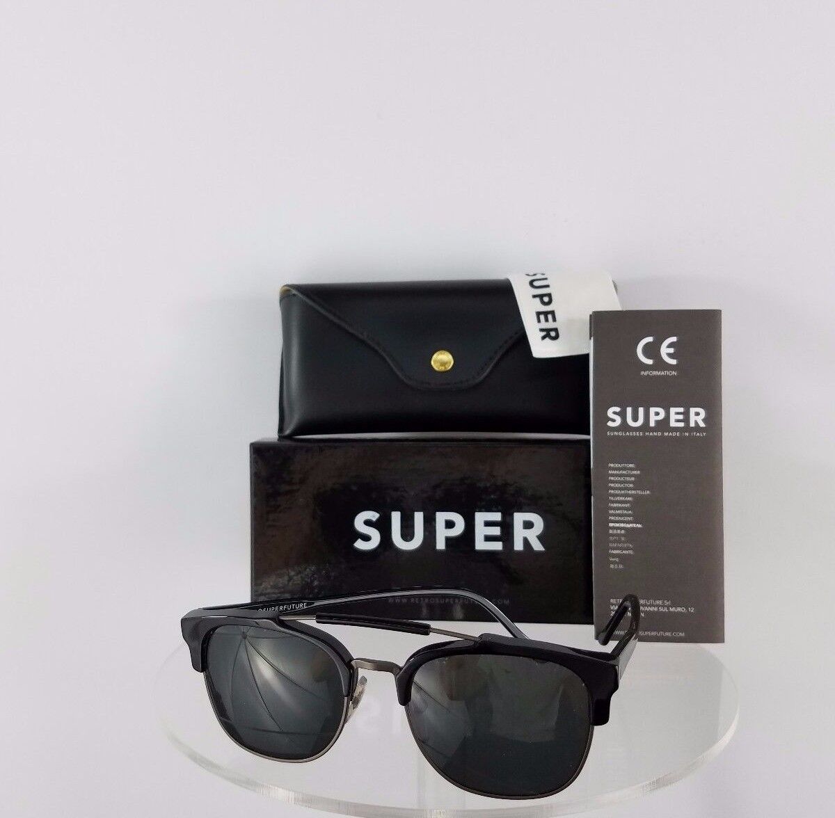 Brand New Authentic Retrosuperfuture 49er SUPER 462 3T Sunglasses 49er Black