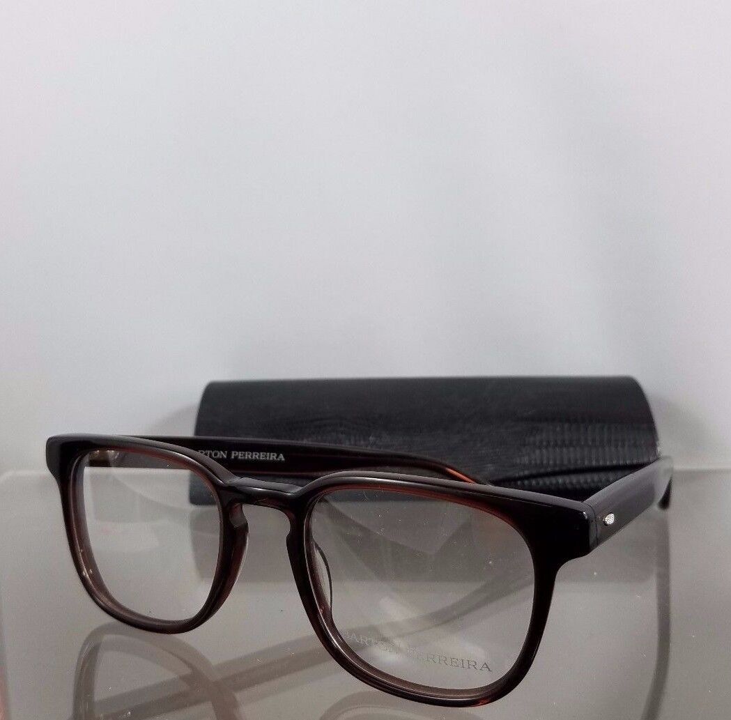 Brand New Authentic Barton Perreira Eyeglasses Elwood SBR AF Brown Frame