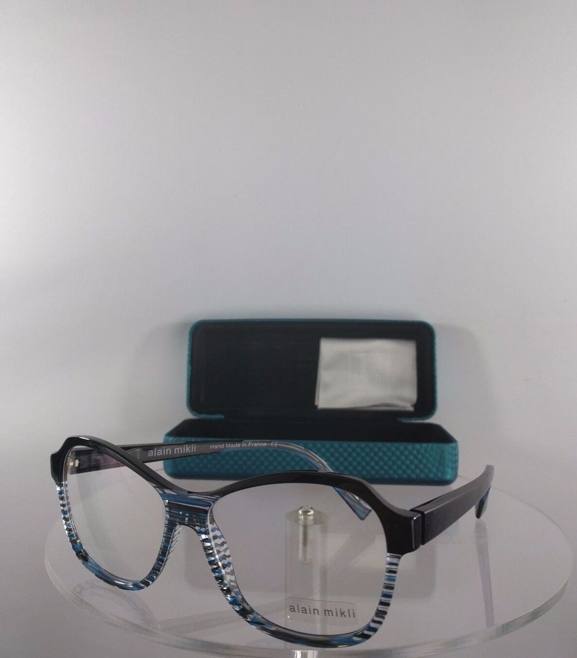 Brand New Authentic Alain Mikli A0 1261 3089 Eyeglasses A01261 Blue Black