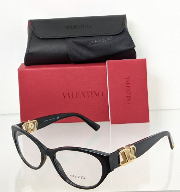 New Authentic Valentino Eyeglasses VA 3042 5001 53mm 3042 Black Frame