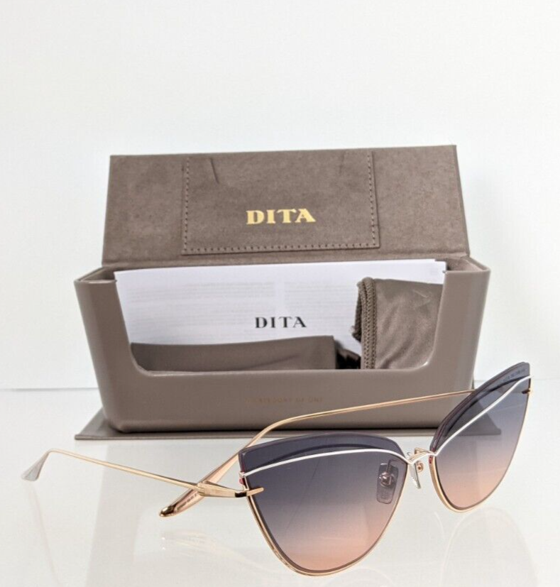 New Authentic Dita Sunglasses INTERWEAVER DTS 527-63-03 Rose Gold Frame