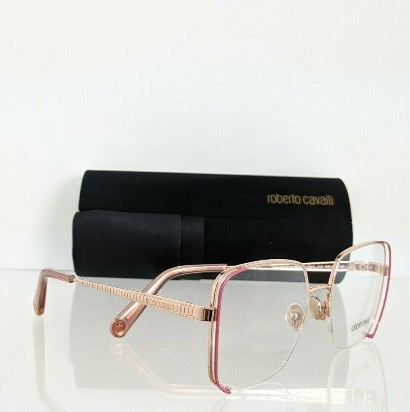 Brand New Authentic Roberto Cavalli Eyeglasses 5085 033 53mm Pink & Gold Frame