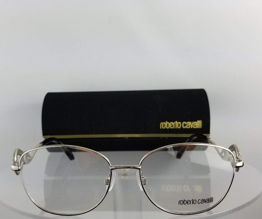 Brand New Authentic Roberto Cavalli Eyeglasses Altopascio 5004 016 Silver Frame