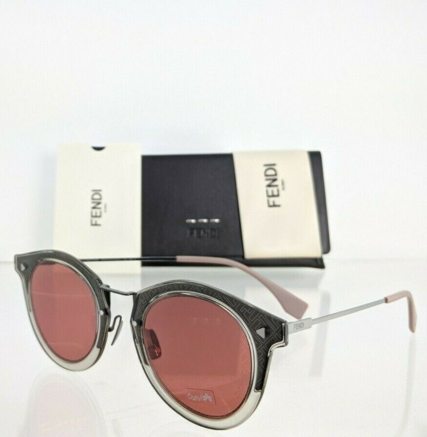 Brand New Authentic Fendi FF M0044/G/S Sunglasses 268UI Silver Frame 0044 47mm