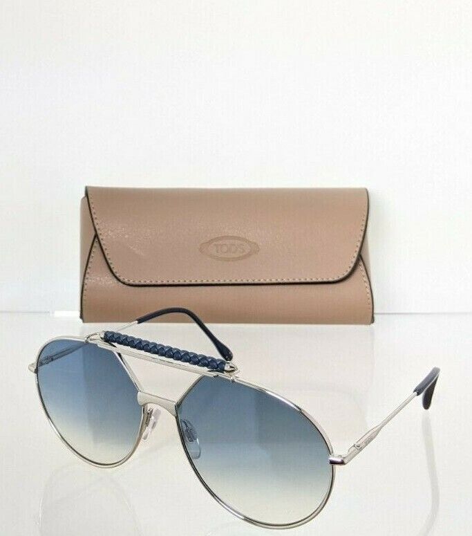 Brand New Authentic Tod's Sunglasses TO 235 18W 59mm Silver Frame TO235