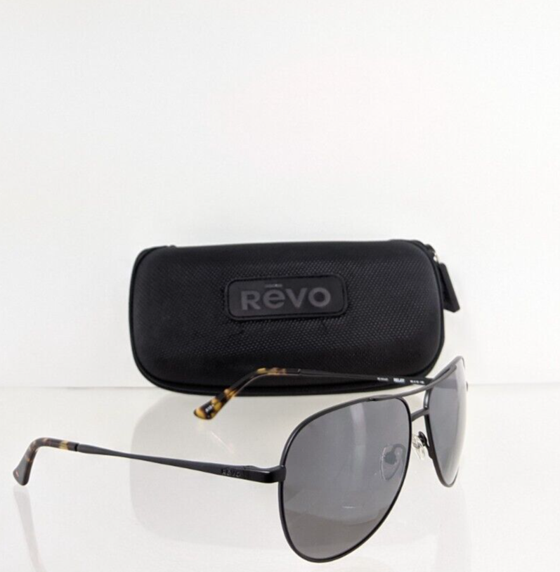 Brand New Authentic Revo Sunglasses Relay Re 1014 01 Black 59Mm Frame