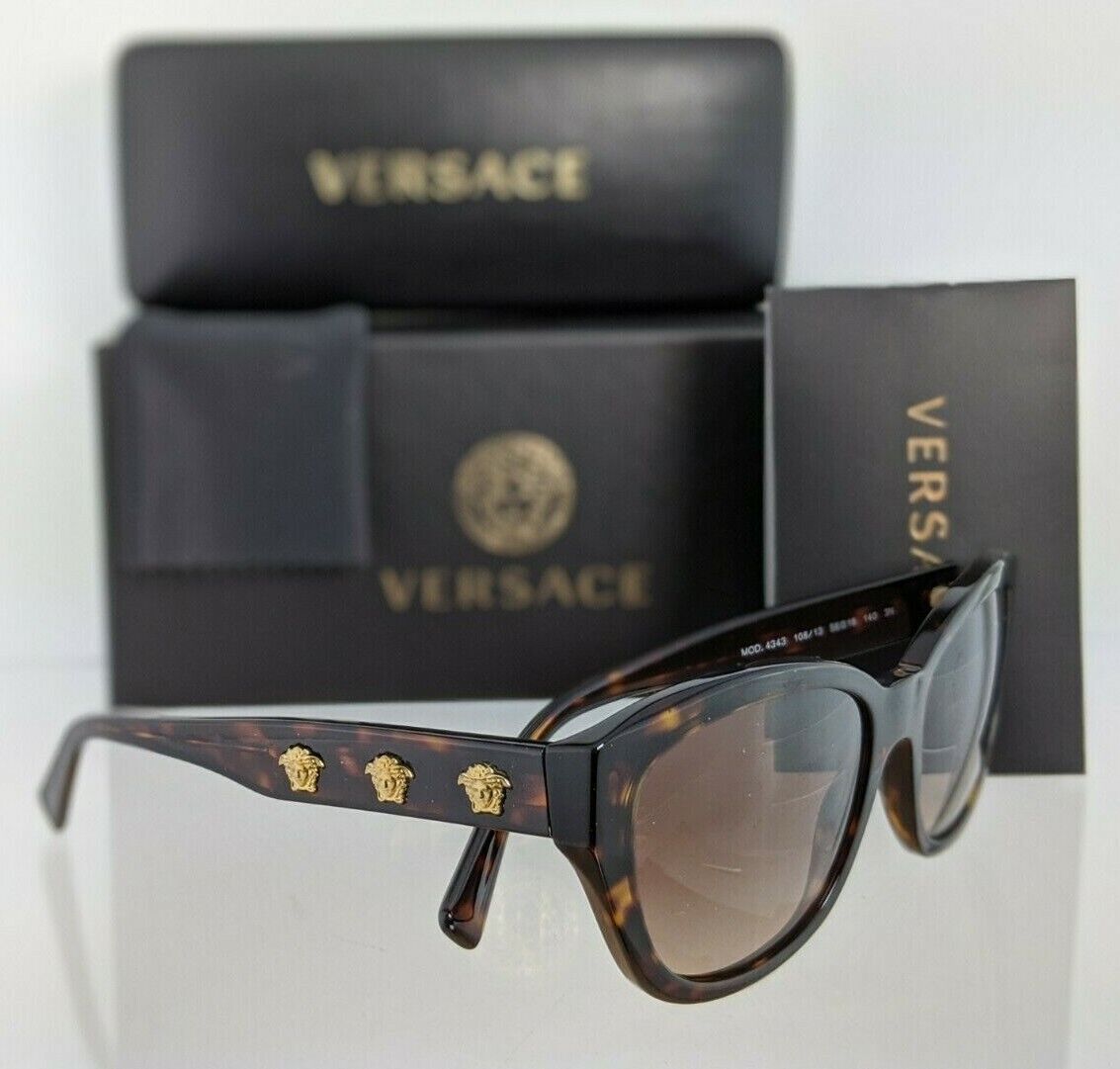 Brand New Authentic Versace Sunglasses Mod. 4343 108/13 56mm Brown Frame