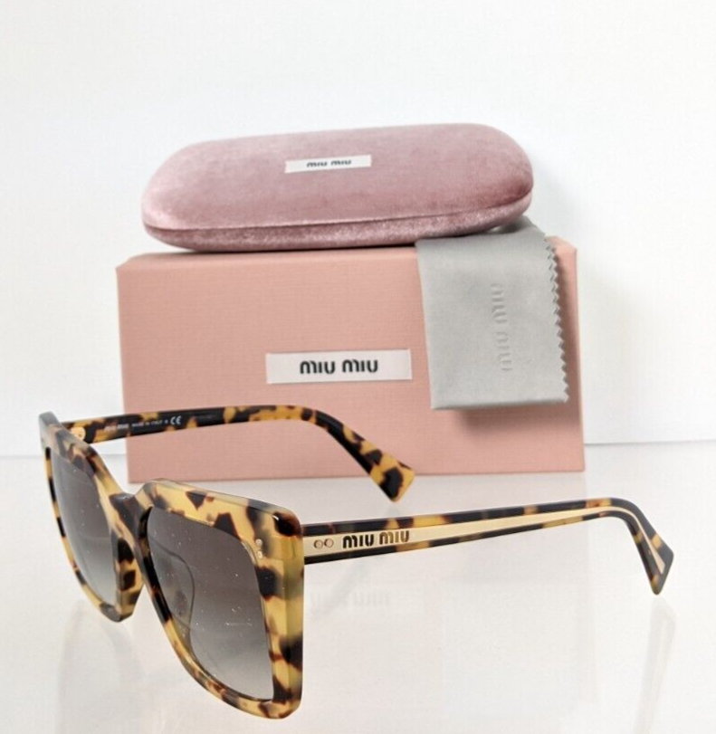 Brand New Authentic MIU MIU SMU 02W-A 7S0-0A7 Sunglasses Tortoise SMU02W Frame