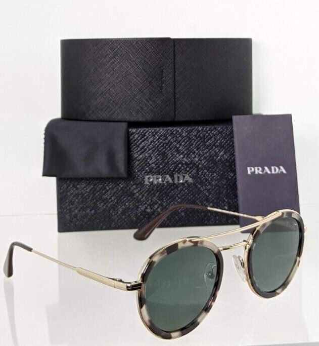 Brand New Authentic Prada Sunglasses SPR 56X Sunglasses 02A - 728 Gold Tortoise