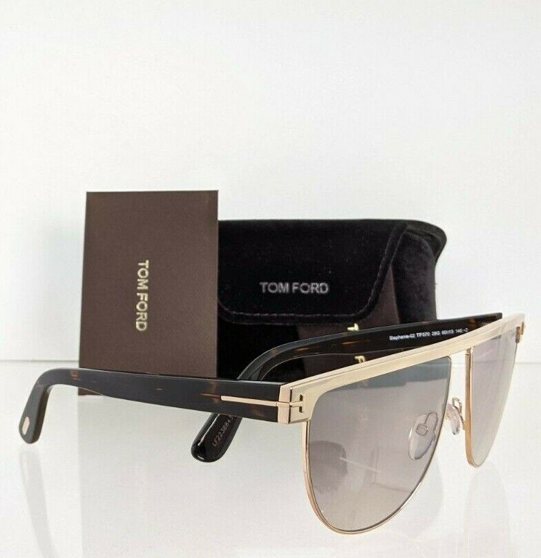 Brand New Authentic Tom Ford Sunglasses Stephanie-02 FT TF570 28G TF 0570