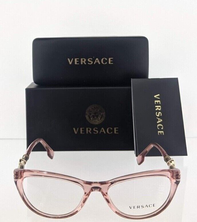 Brand New Authentic Versace Eyeglasses MOD. 3311 5322 52mm Pink 3311 Frame